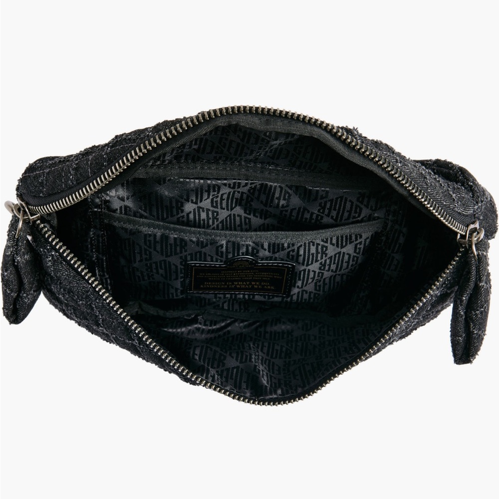Kurt Geiger London Black Quilted Brixton Belt Bag or crossbody - Picture 4 of 12
